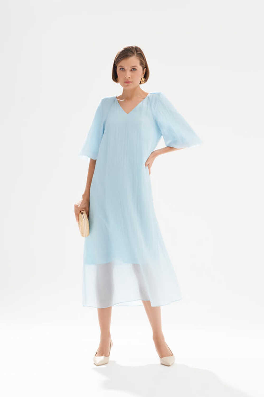 51743 Платье женское (голубой)