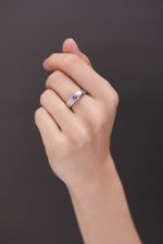 Кольцо Crystal Round с аметистом