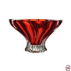 Конфетница Aurum Crystal Plantica 15 см Red