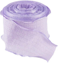 Лента тканевая (4 см*9,14 м) Нежная волна, Сиреневый, 1 шт.