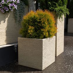 Кашпо TOPPER EROSIA YELLOW D40 H40