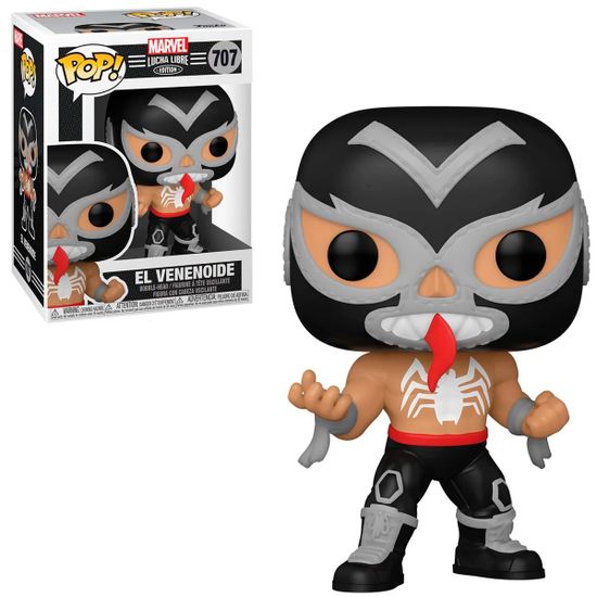 Фигурка Funko POP! Bobble Marvel Luchadores Venom (707) 53869 / Фигурка Фанко ПОП! по мотивам вселенной "Марвел" Луча либре веном