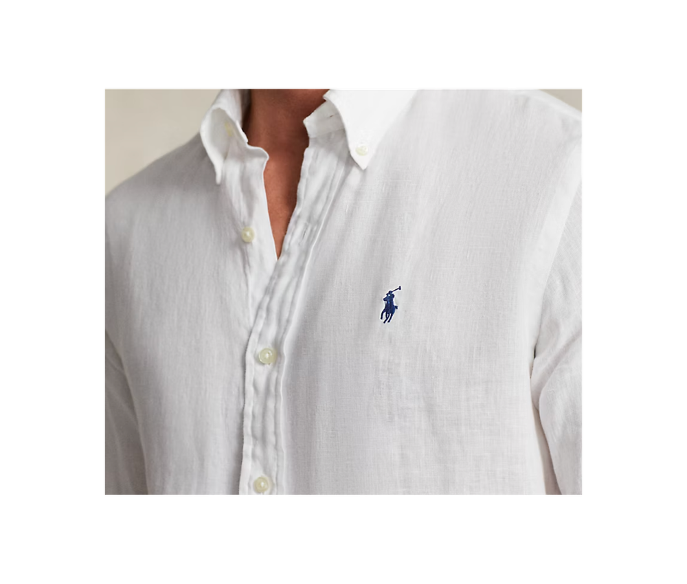 Легкая льняная рубашка Polo Ralph Lauren