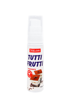 Съедобная гель-смазка TUTTI-FRUTTI для орального секса со вкусом тирамису 30г