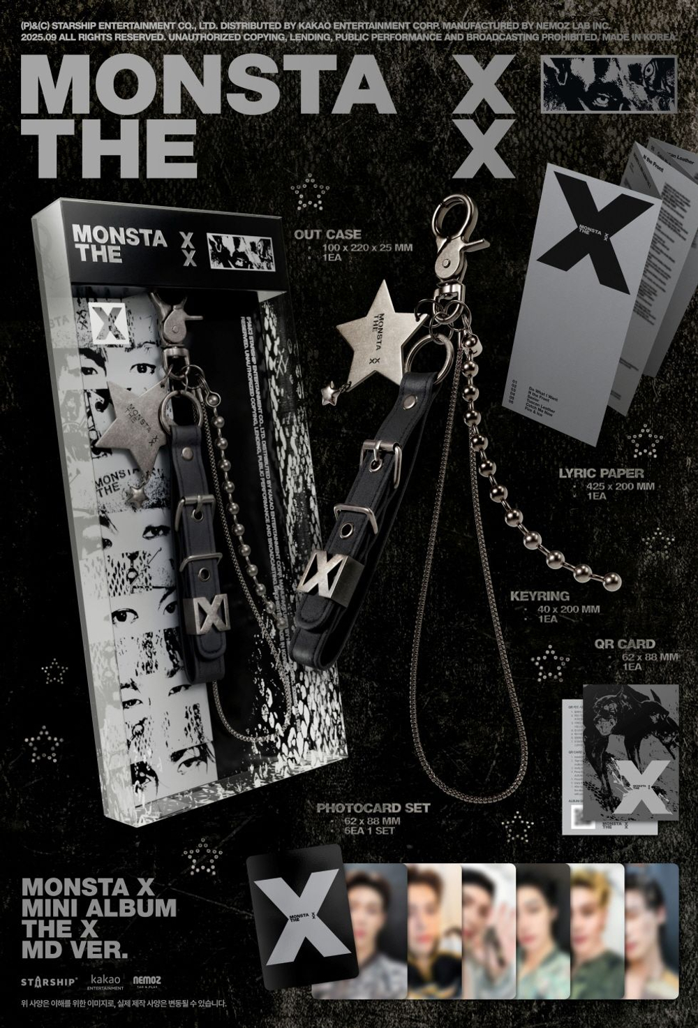 Альбом MONSTA X - THE X 13th Mini Album LIMITED Edition MD Version