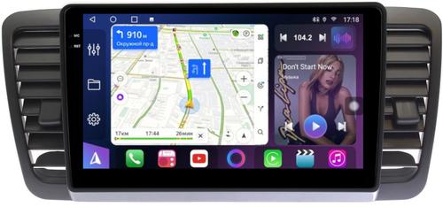 Магнитола для Subaru Legacy 4, Outback 3 2003-2009 (левый руль) - FarCar S400-TS18 монитор 9.5" QLED на Android 14, CarPlay, 4G SIM-слот