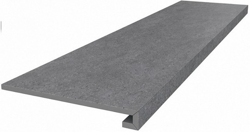 Керамическая ступень 33x119,5x0,9 клееная Фондамента серый