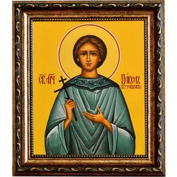 Павел Кузовков мученик. Икона на холсте.