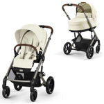 Коляска Cybex Balios S Lux TPE complete Cloud T Cozy Beige Plus Base T 4 в 1 Seashell Beige с дождевиками