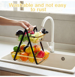 2-ярусная корзина для фруктов, съемная складная подставка для фруктов