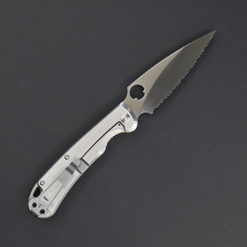 Sting frame lock satin full serrated NF