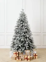 Заснеженная елка с шишками «ile Grande» (Литая+пвх) от 1,8 м до 2,7 м