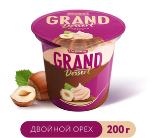 ПУДИНГ GRAND DESSERT ДВОЙНОЙ ОРЕХ 4.9% 200ГР EHRMANN