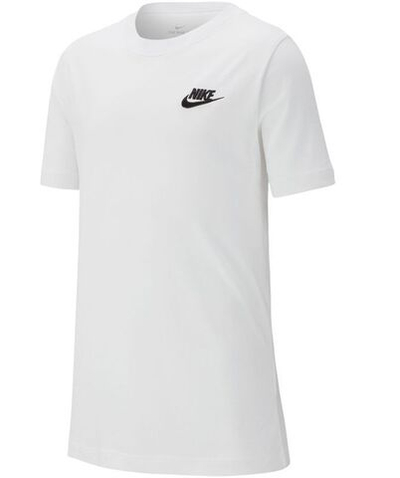 Детская теннисная футболка Nike NSW Tee Embedded Futura B - White