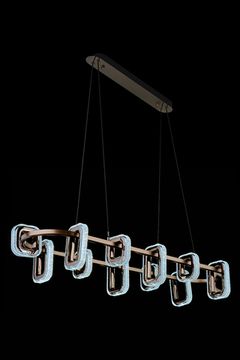 Подвесной светильник LE7701/12L Grey/Black Chrome серый/черный хром Theona Leon