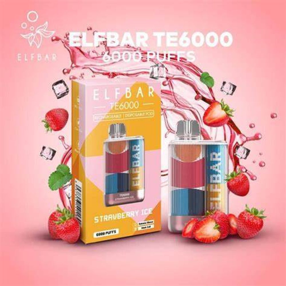 Elf Bar TE6000 - Strawberry Ice Cream (5% nic)