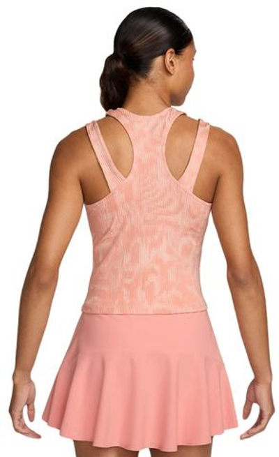 Женский топ теннисный Nike Court Dri-Fit Slam RG Tank Top - pink quartz/black