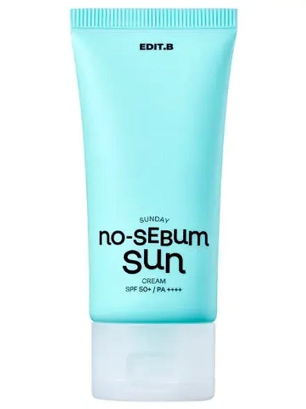 Edit.B Солнцезащитный крем для жирной и комбинированной кожи SPF50 Sunday No Sebum Sun Cream 50 мл