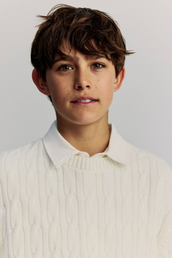 H&M Трикотажный свитер из хлопка, белый