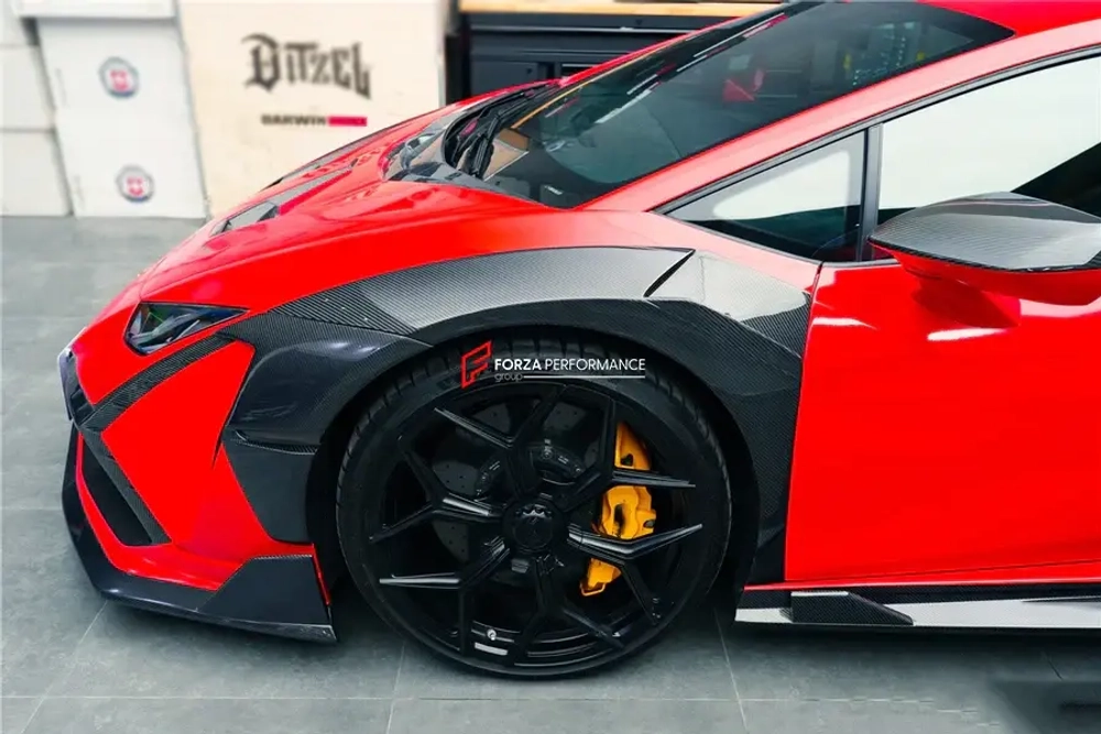 Широкий карбоновый обвес для Lamborghini Huracan LP610 LP580 Evo 2015-2025 Ламборгини Хуракан