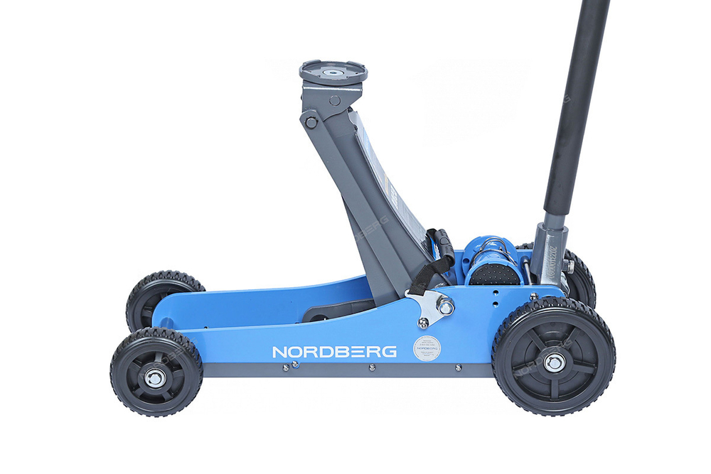 NORDBERG (N32031N) Домкрат подкатной с большими колесами, 3 т