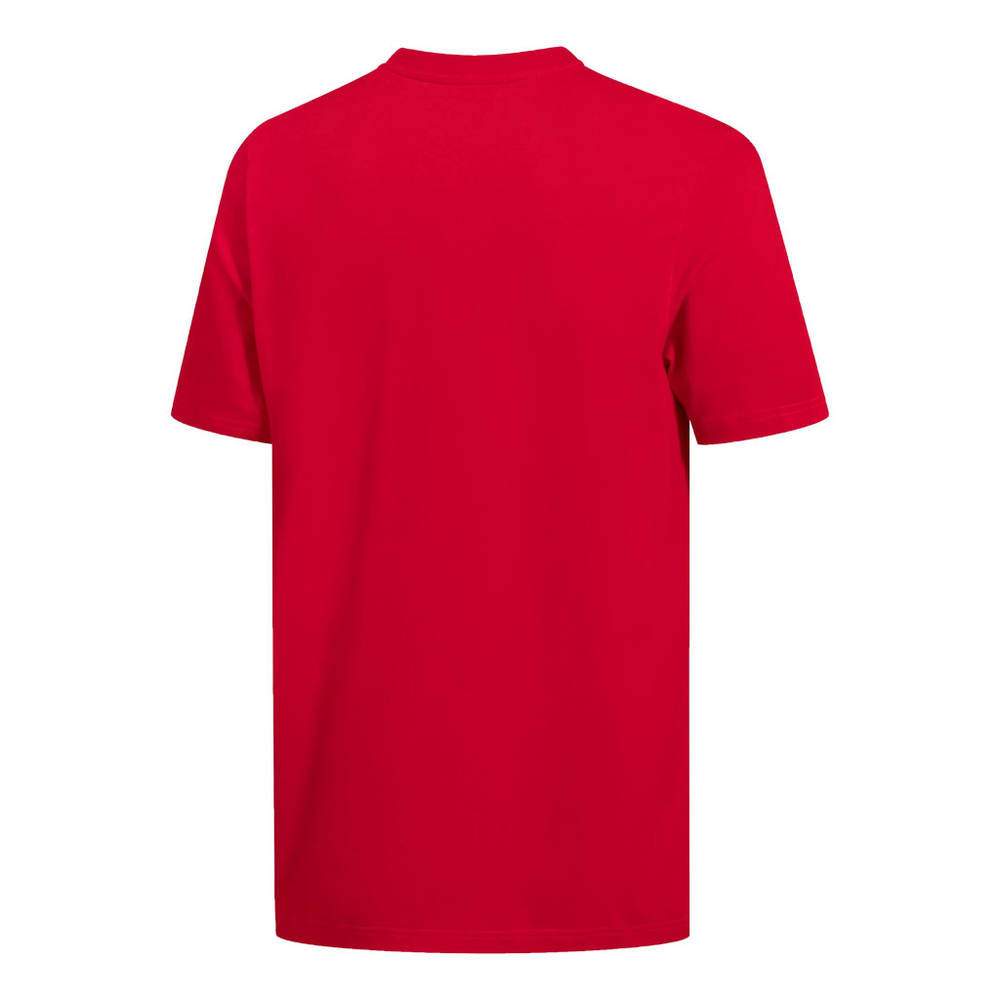 Мужское теннисное поло adidas Big Logo Single Jersey T-Shirt Men - Dark Red, White