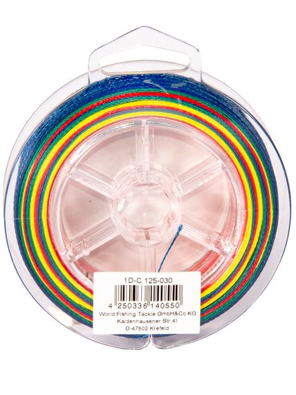 Леска плетёная WFT KG ROUND DYNAMIX Multicolor 300 м, 0,30 мм