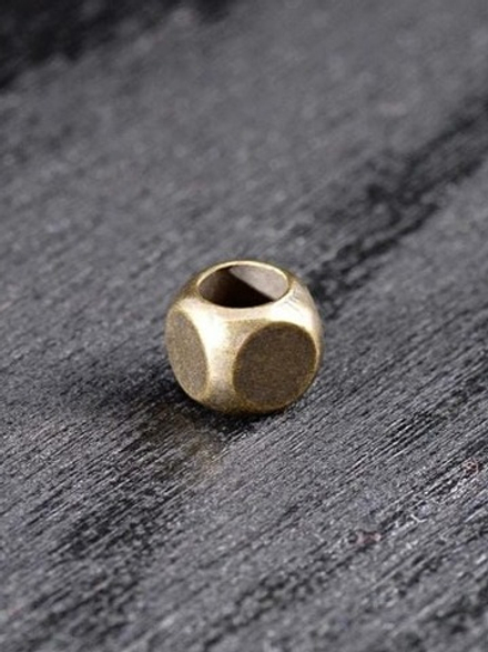 Бусина-концевик из латуни