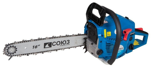 БЕНЗОПИЛА СОЮЗ 2КВТ ШИНЫ ДЛИНА 405ММ  ПТС-99371