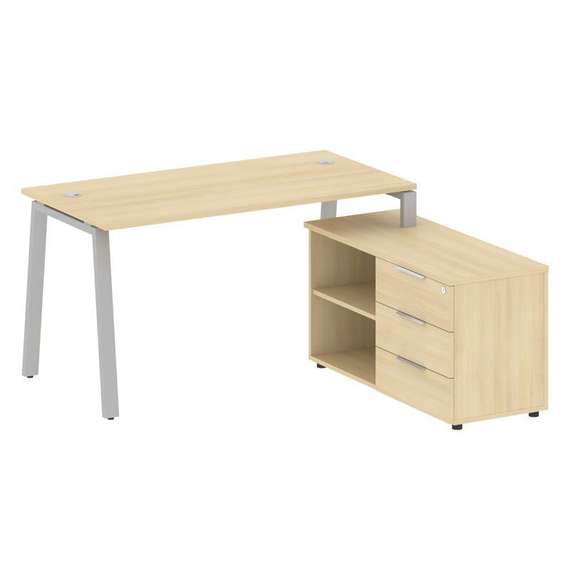 Метал Систем Рабочая станция с тумбой на А-образном м/к БА.РС-СТС-2.3 (R)