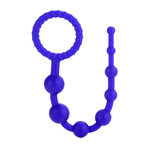 Фиолетовая силиконовая цепочка 25см California Exotic Novelties Booty Call X-10 Beads SE-1197-10-2