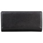 Портмоне мужское FABULA "Estet", 185х95 мм, натуральная кожа, на кнопке, черное, PM.24.MN