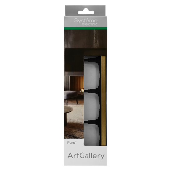 Рамка 4-м ArtGallery Pure метал. латунь SE GAL312204