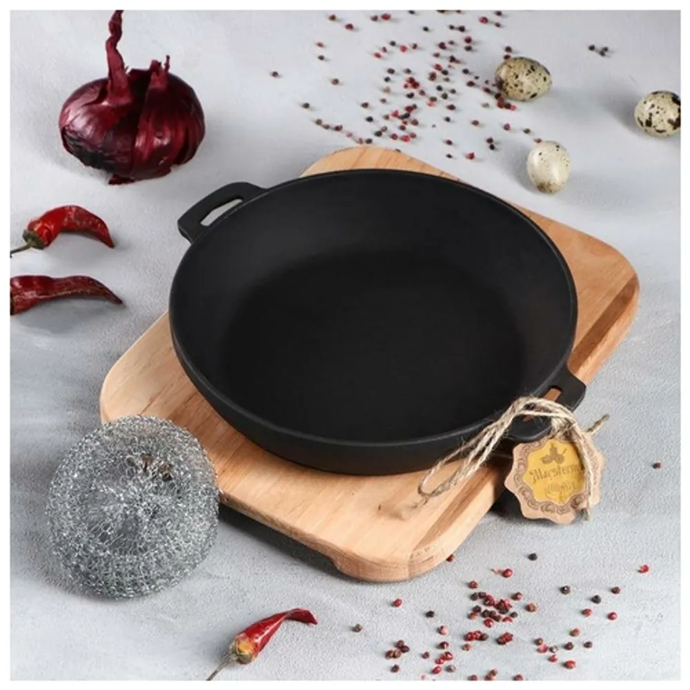 T1011-01 Жаровня чугунная литая 200*40 с подставкой Horeca