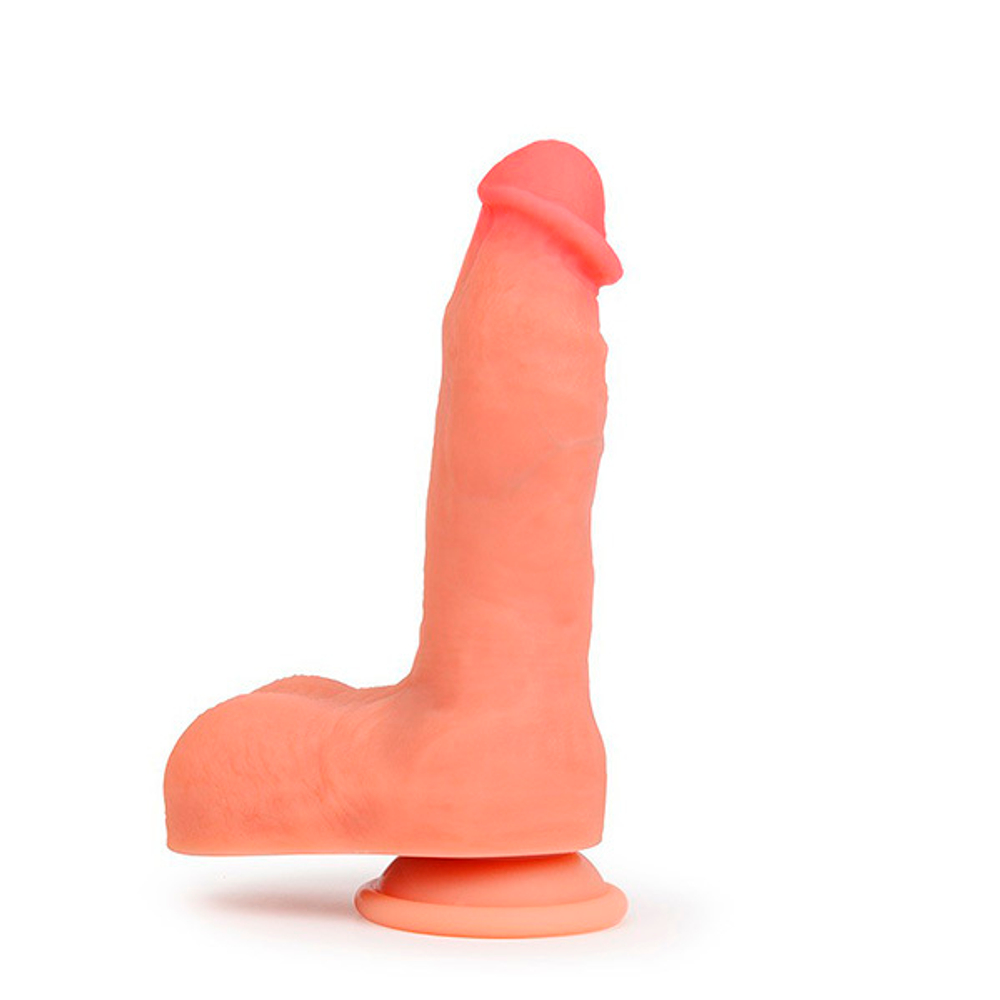 Телесный фаллоимитатор на присоске Bior Toys Erowoman-Eroman Realistic ER-30082