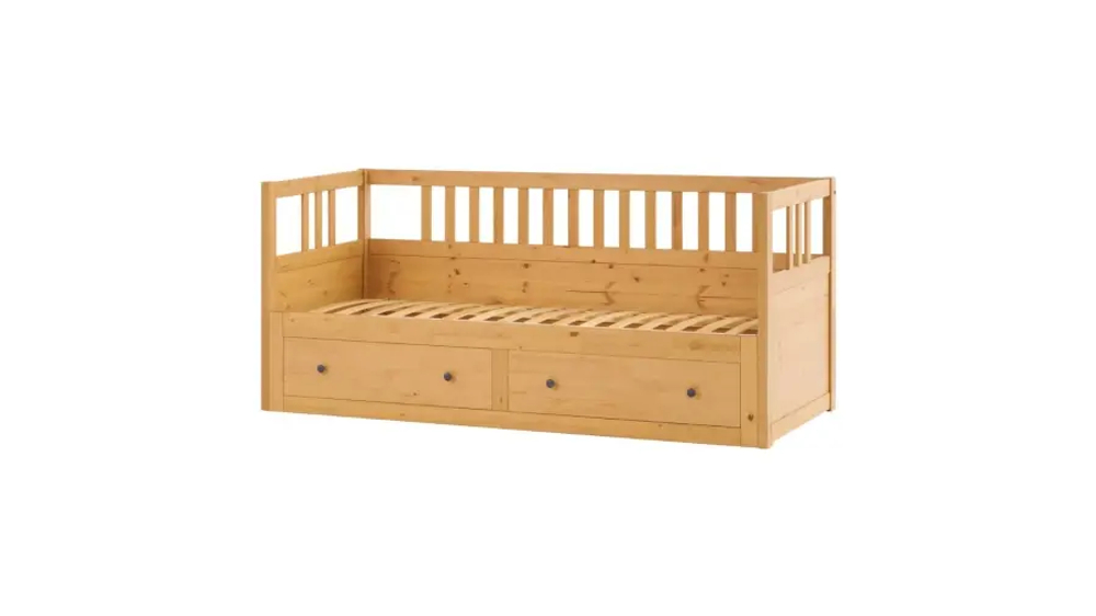 Кровать-тахта с хранилищем - аналог IKEA HEMNES / ХЕМНЭС/ ХЕМНЕС / КЫМОР / ИКЕА 80х200 см, светло-коричневый