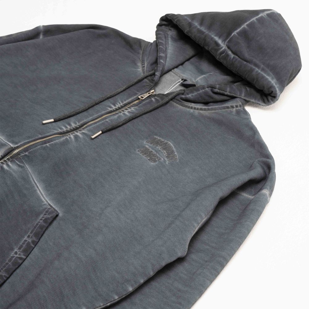 Худи Dissident Zip DDesigns in Garment Dyed Concrete