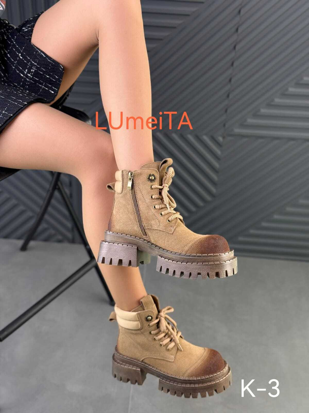 Ботинки нат. кожа по 6 пар (36-40)р./ K-3