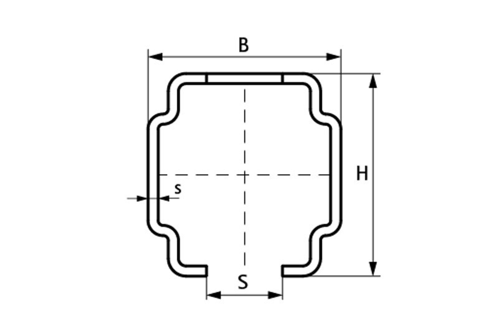 BIS RapidRail Профиль WM35 (pg) 38×40х2х2000мм