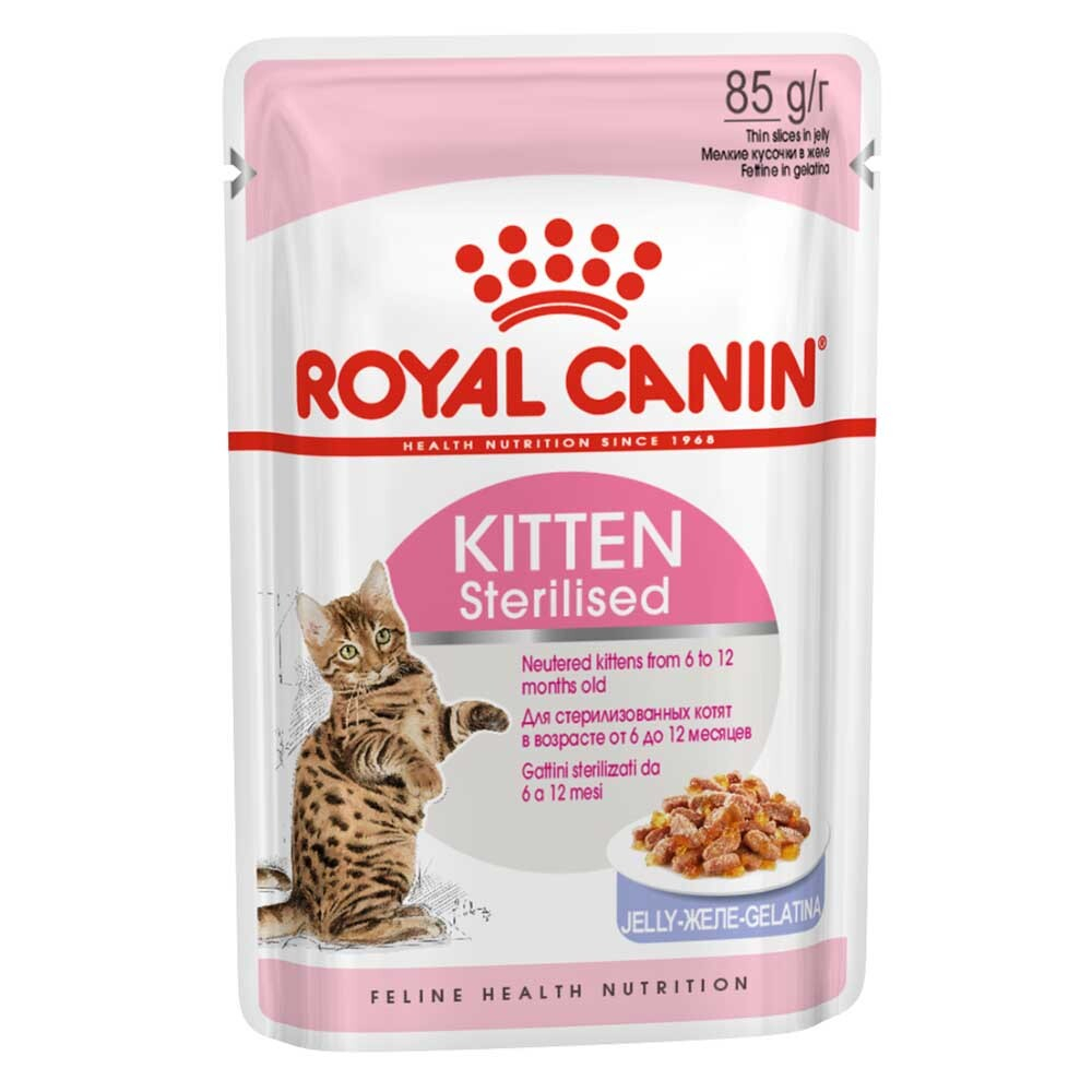 Royal Canin Kitten Sterilised 85 г желе - консервы (пауч) для стерилизованных котят (кусочки)