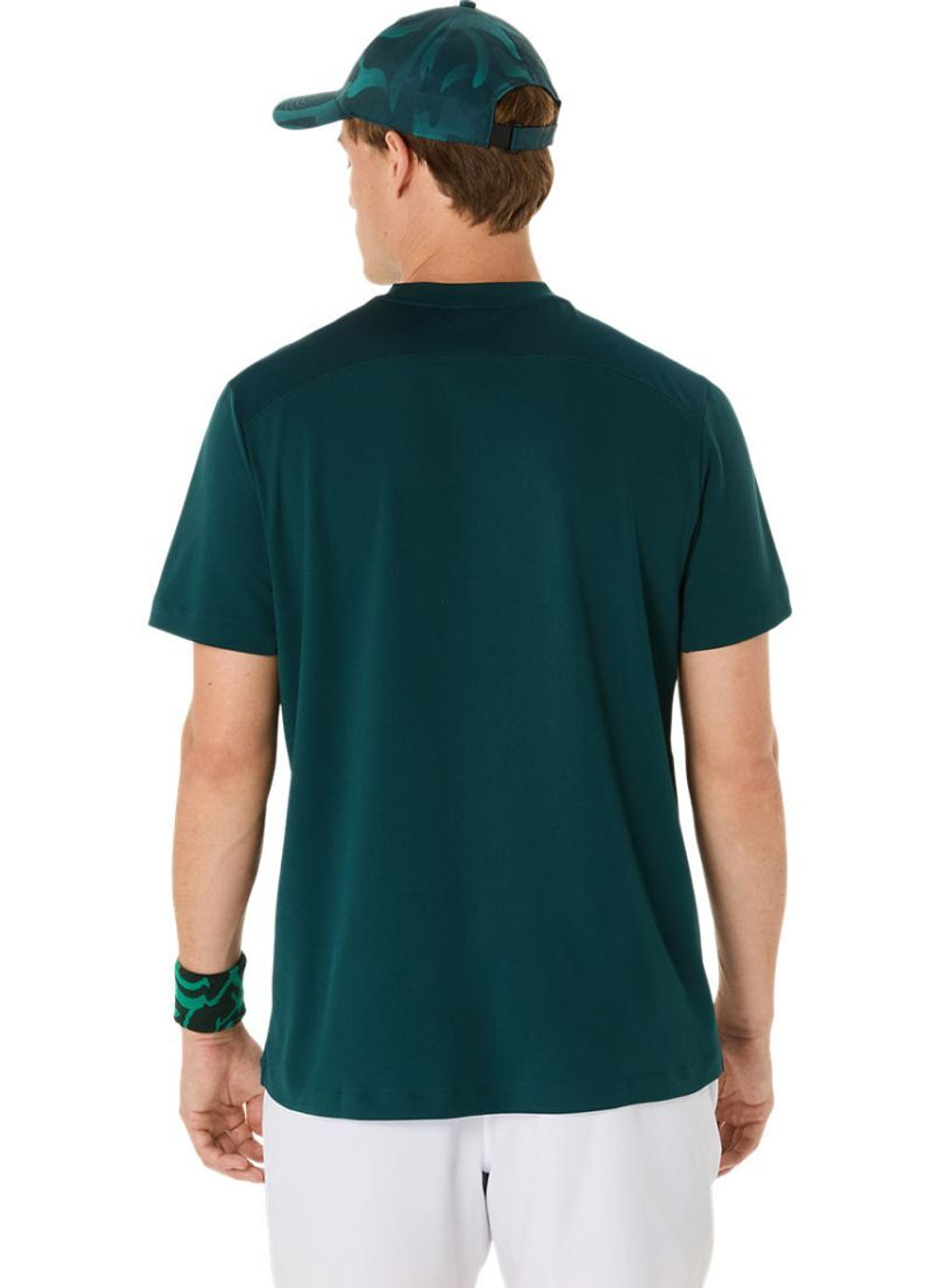 Мужская теннисная футболка Asics Court Short Sleeve - зеленый