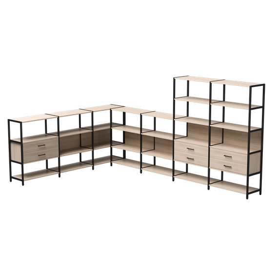 Набор стеллажных систем №19 Everprof EVO 2440x3630x1840