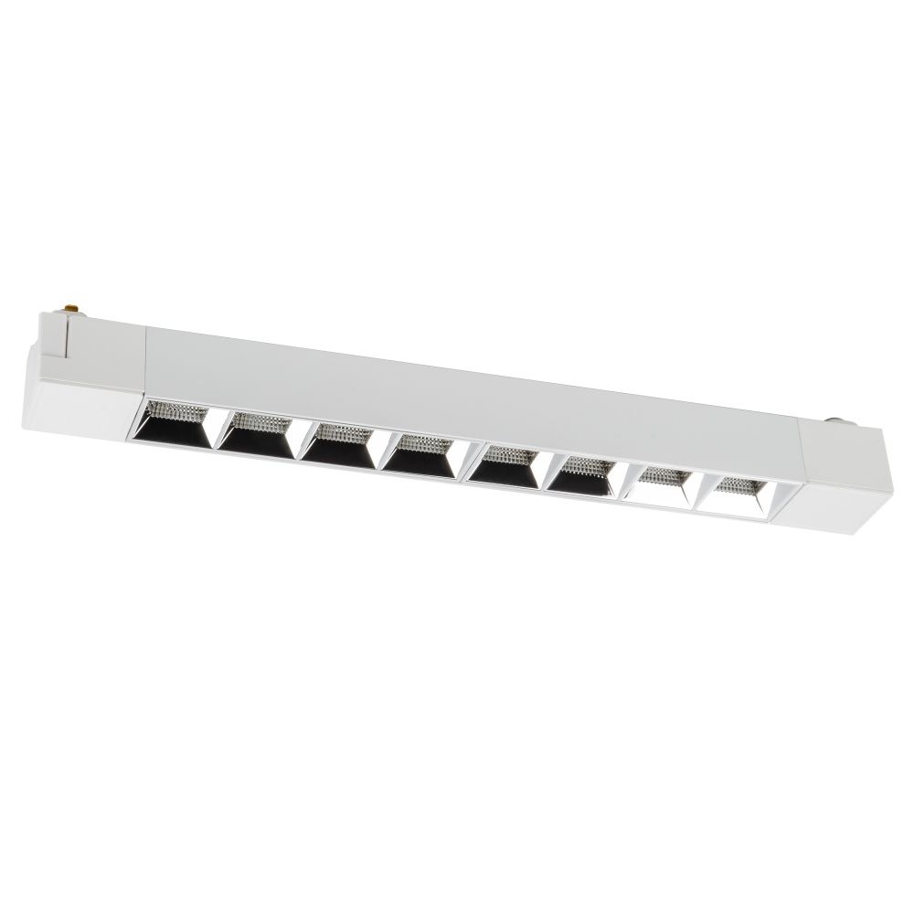 ULB-Q282 20W-4000K WHITE Светильник-прожектор светодиодный трековый. Линейный. 1600 Лм. Белый свет 4000К. Корпус белый. ТМ Volpe