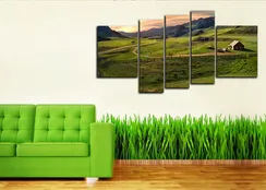 Модульная картина "По просёлочной дороге"