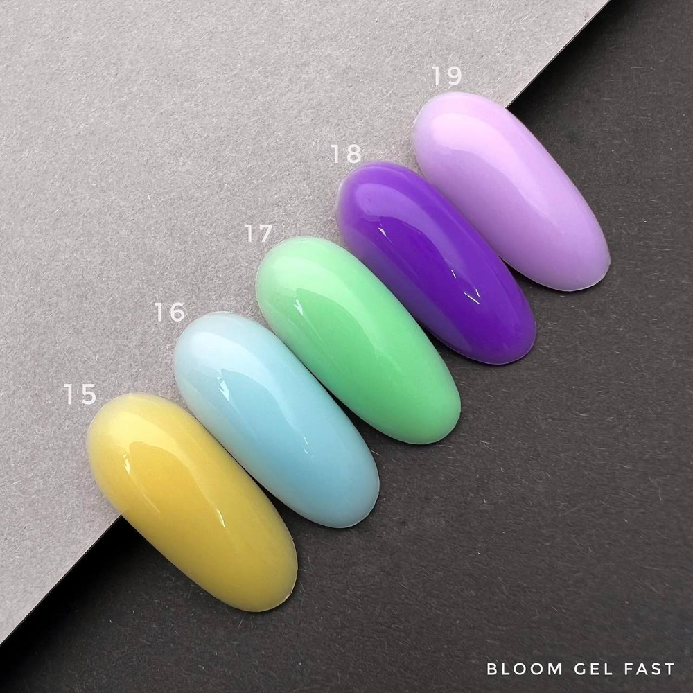 Bloom Fast Gel 19 - Гель холодный для наращивания, 15 м