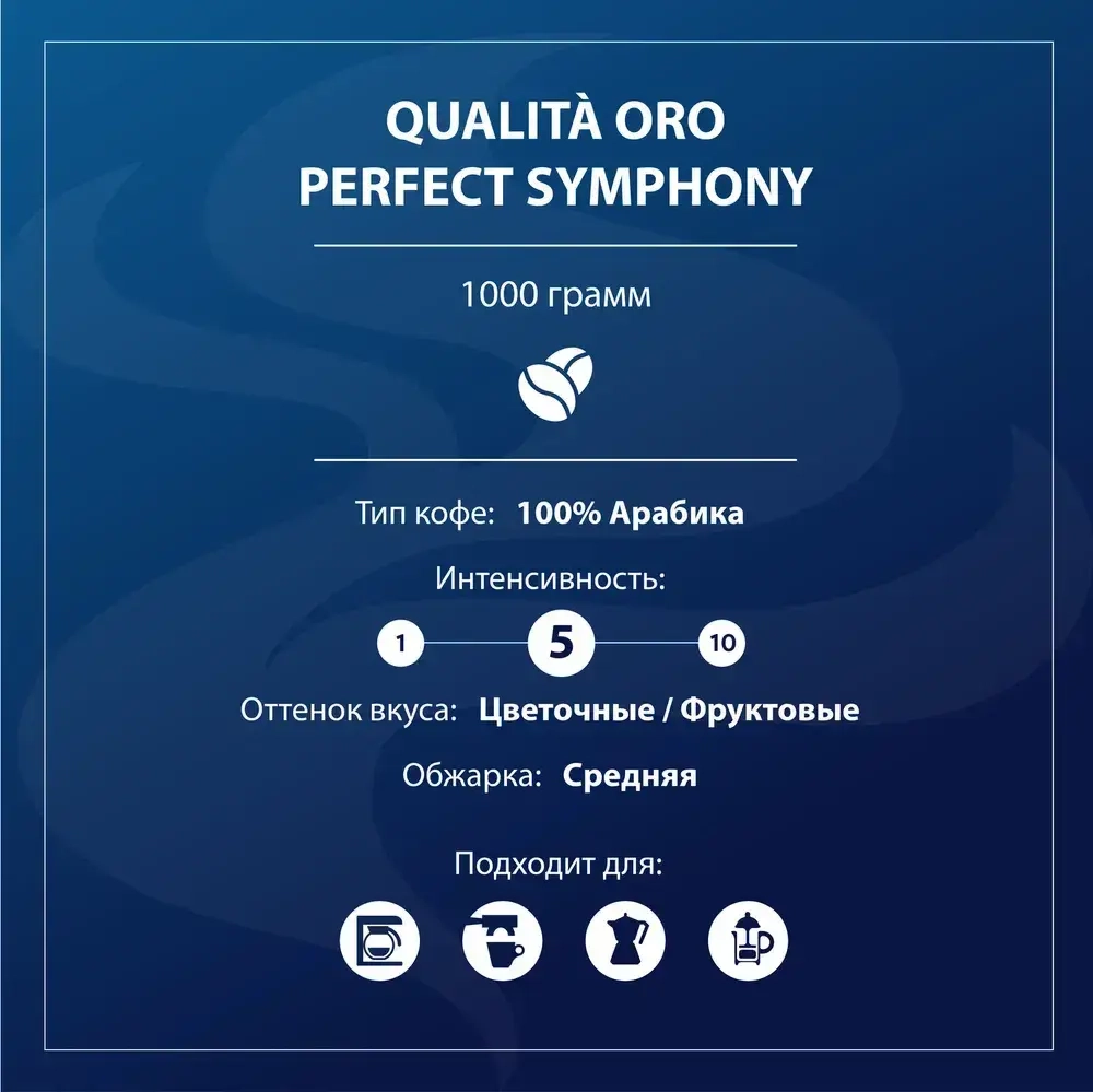 Кофе в зёрнах Lavazza Qualita Oro, 1 кг