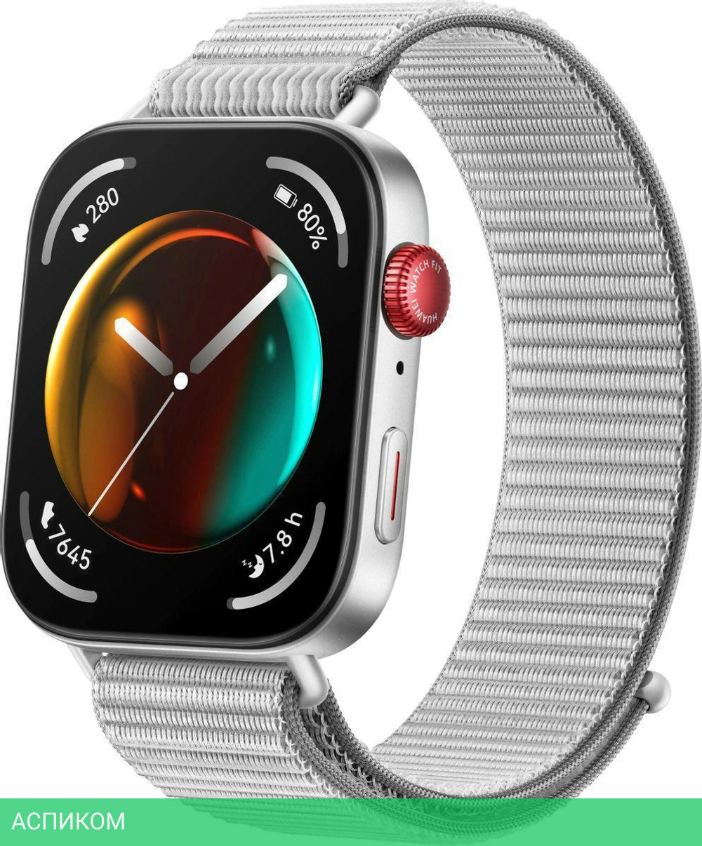 Умные часы Huawei Watch Fit 3 Slo-B19 Grey Nylon Strap (55020CDU)