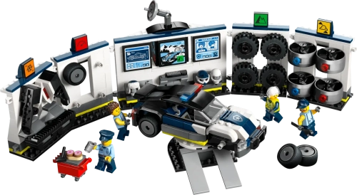 Конструктор LEGO City 60457 Изготовленный на заказ гараж для полицейской машины