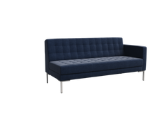 Forest Секция с подлокотником трехместная FR-SP-03 (L) Kardif 028/Металл Серый 1850*800*840