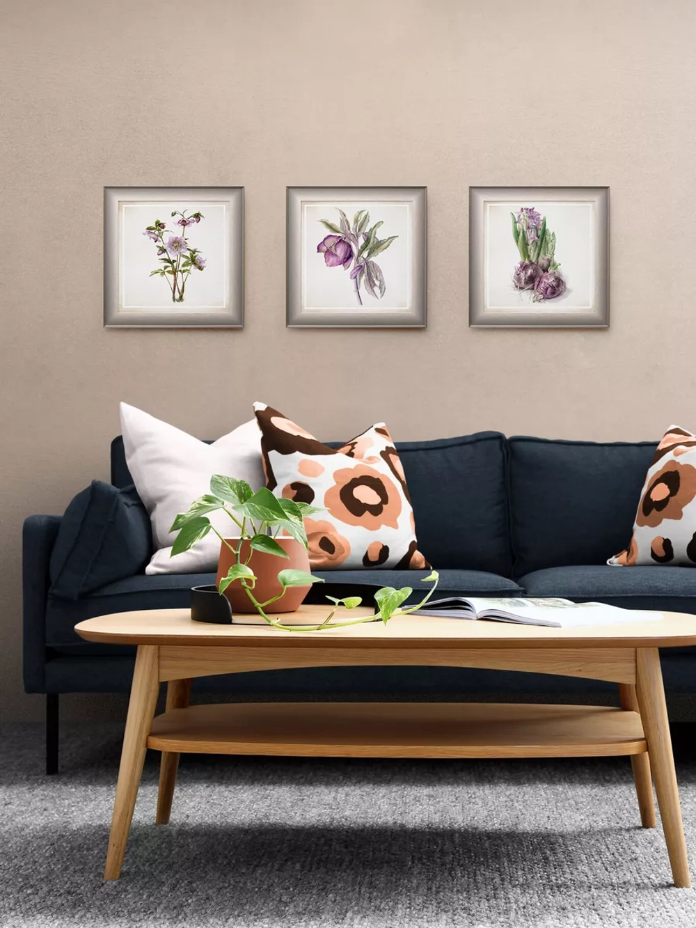 Картина на стену на холсте "Весенний прованс" 37*37 см